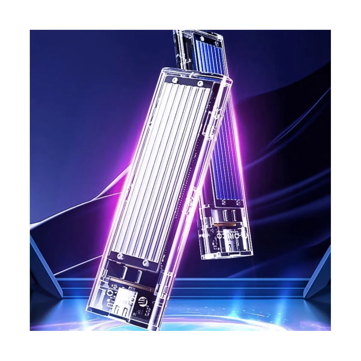 ORICO Portable HDD Mobile Hard Disk Shell SSD Transparent Hard Disk Case USB 3.1 Hard Drive Enclosure M2 Mobile Hard Disk Box