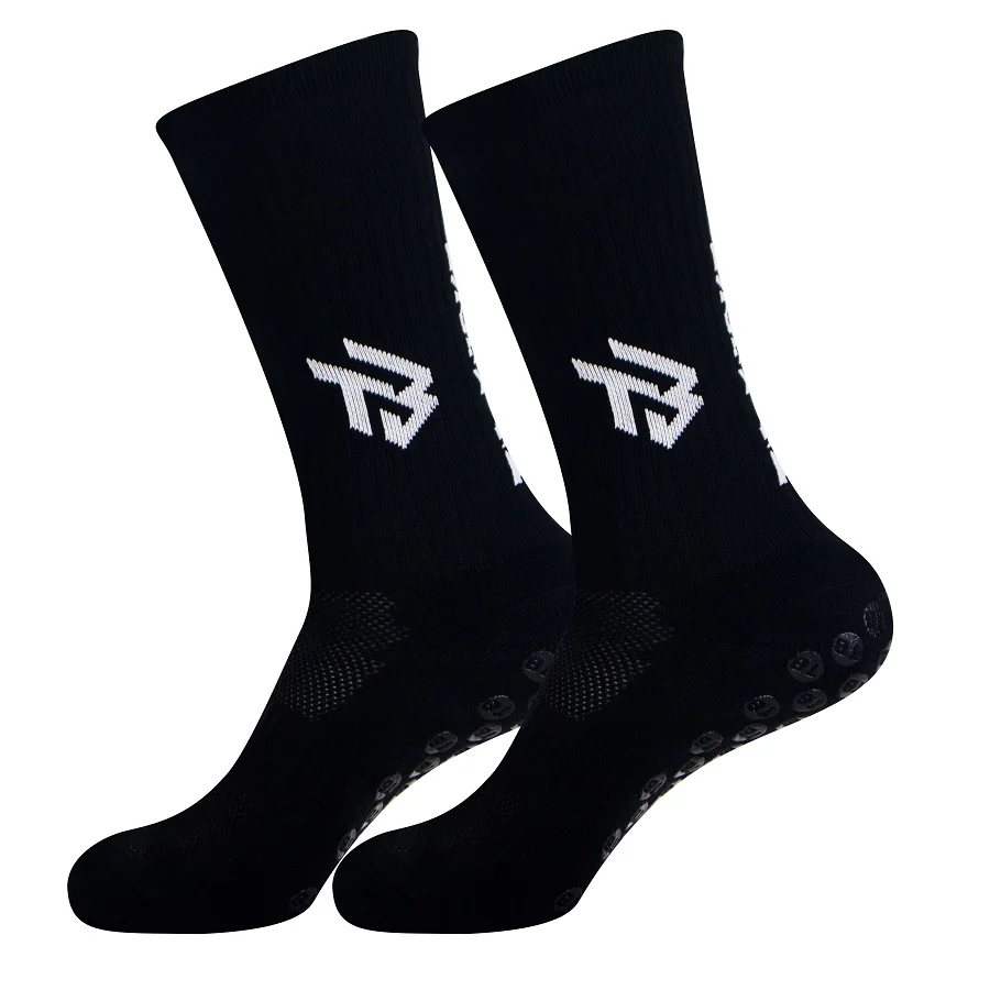 5 Pairs of Anti Slip Socks for Football Matches, High Elasticity Ankle Protection, Sweat Absorption, Quick Drying