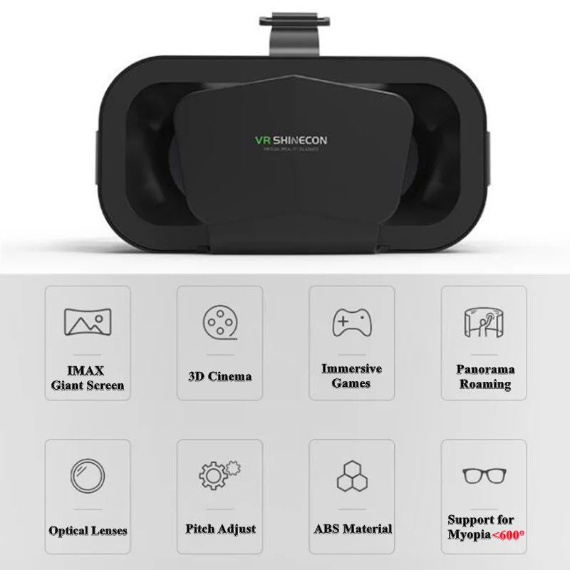 Virtual Reality Headset for Mobile Phone Digital Accessories VR Glasses G10 IMAX 3D Virtual Reality Box Giant Screen