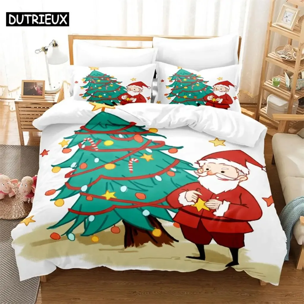 Santa Claus Bedding Set Duvet Cover Set 3d Bedding Digital Printing Bed Linen Queen Size Bedding Set Fashion Design