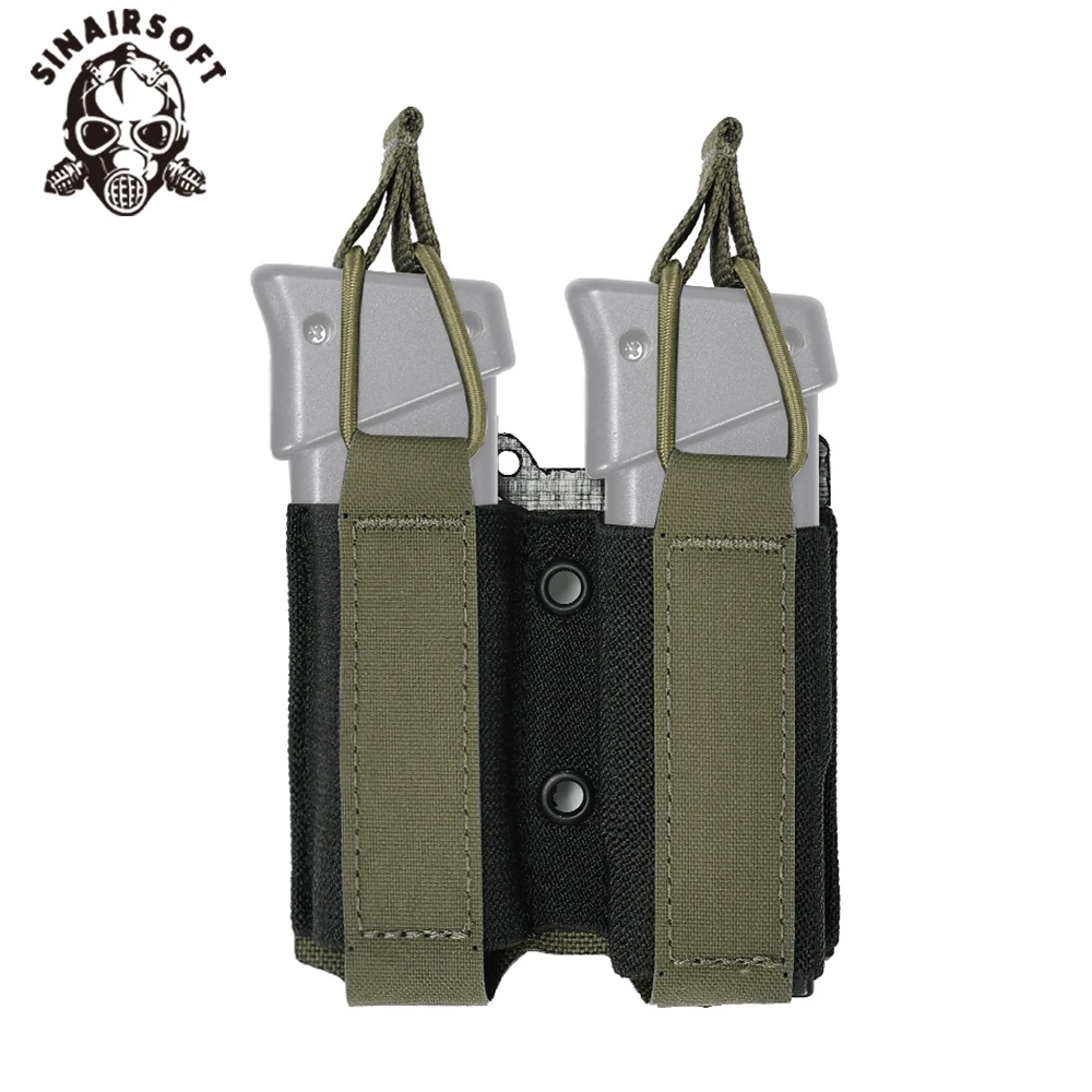 Tactical Hunting 500D Nylon 8 Layer Tegris® AR mag pouch laser cut carrier airsoft equipment double magazine holder 9mm