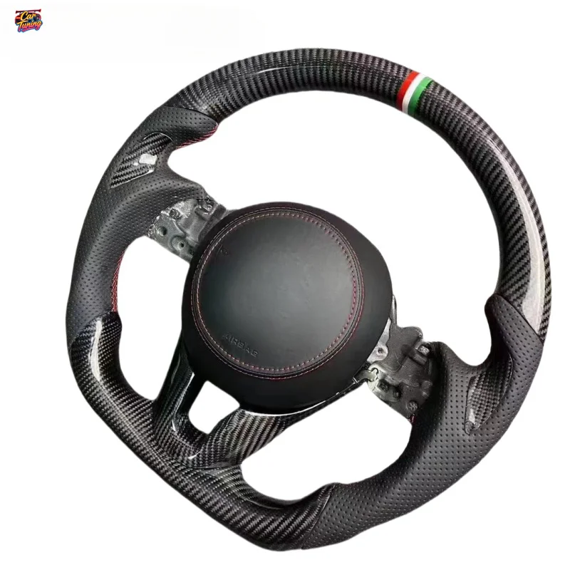 3 CX30 CX4 CX5 for Mazda 6 Racing Forged Carbon Fiber Leather Steering Wheel Customizable Colors & F1 Shape