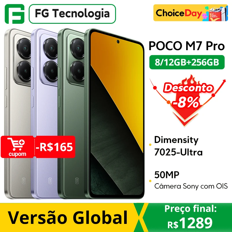 Versão global poco m7 pro 5g smartphone dimensão 7025-ultra 50mp câmera sony com os 120hz display amoled 5110mah bateria nfc