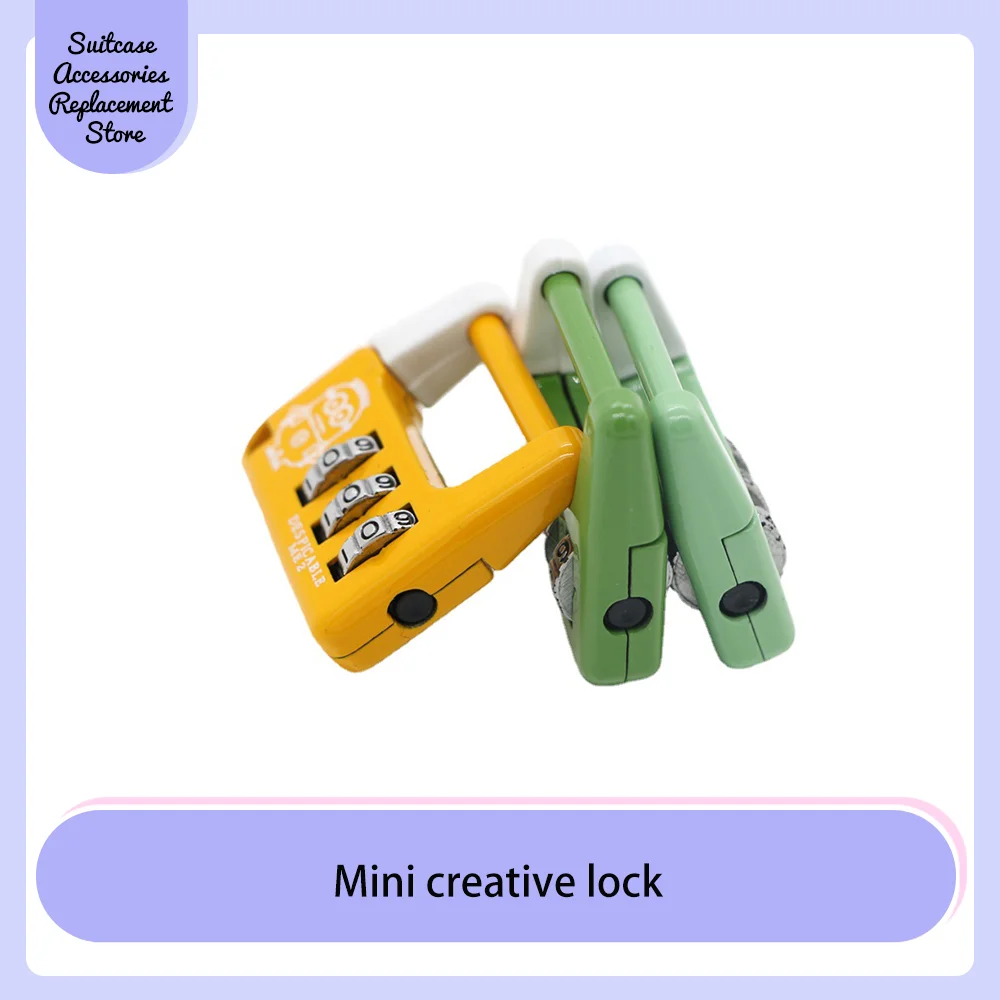 Manufacturers stock luggage accessories cute cartoon lock luggage bag mini lock Creative student cabinet padlock