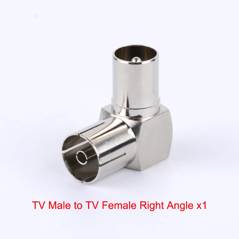 TV-Antennenkabel-Adapter, TV-Stecker auf Buchse, gerader RF-Koaxial-Konverter, vernickelt – Detail 6