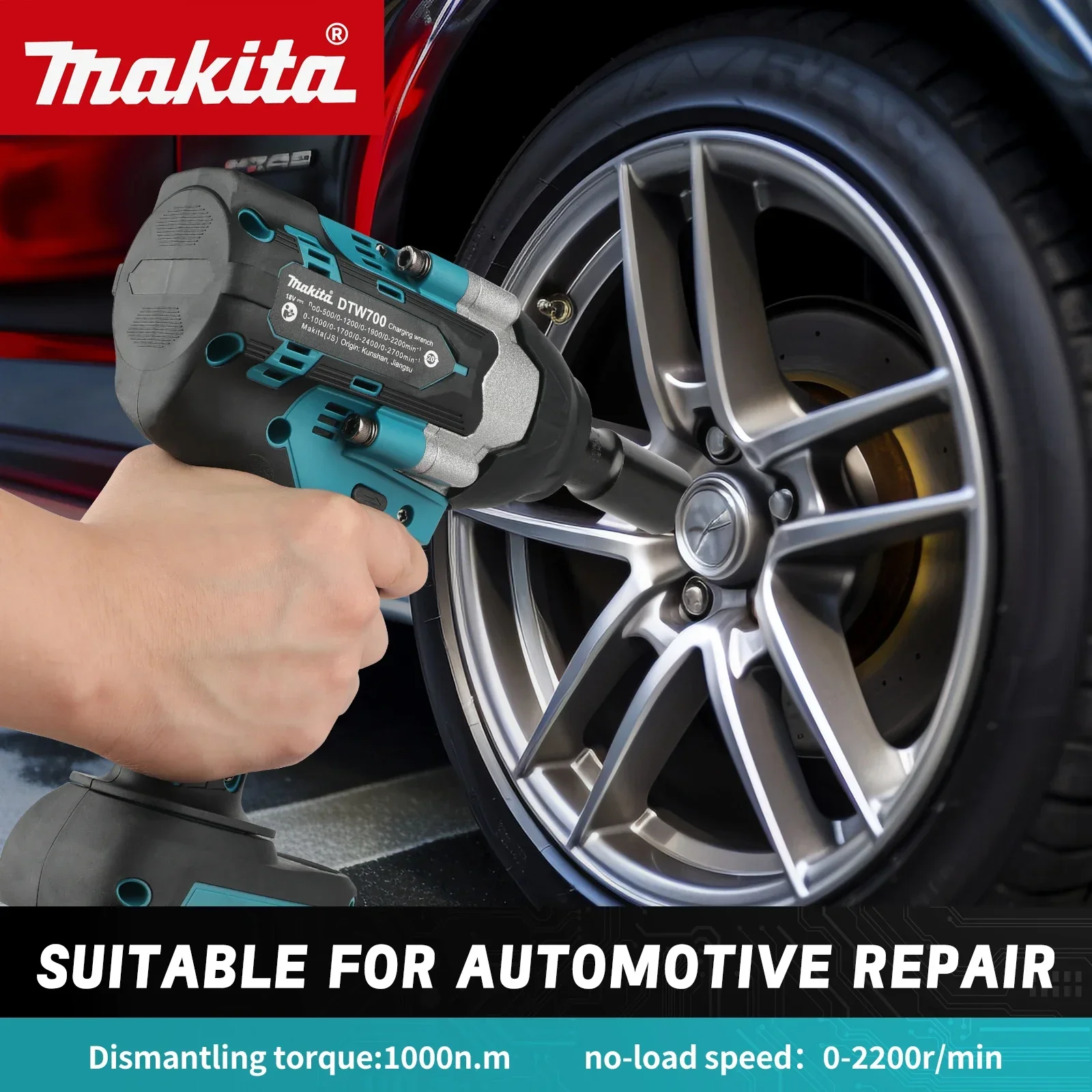 For Makita DTW700 High Torque Impact Wrench 1000N·m Max Dismantling Torque Ideal for Auto and Construction Work tools - view 2
