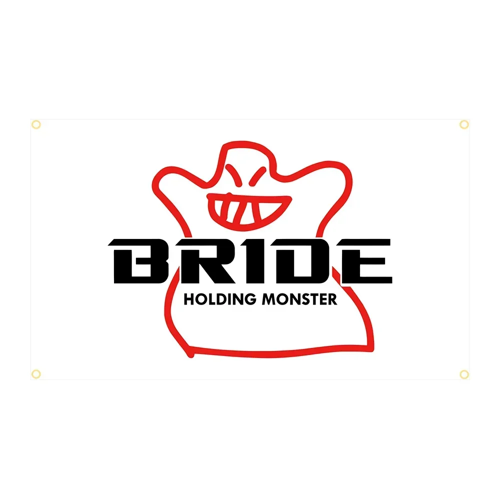 Brides Jdm Car Culture Seat Flag Polyester Printed Racing Banner Garage or Outdoor For Decoration 60x90cm