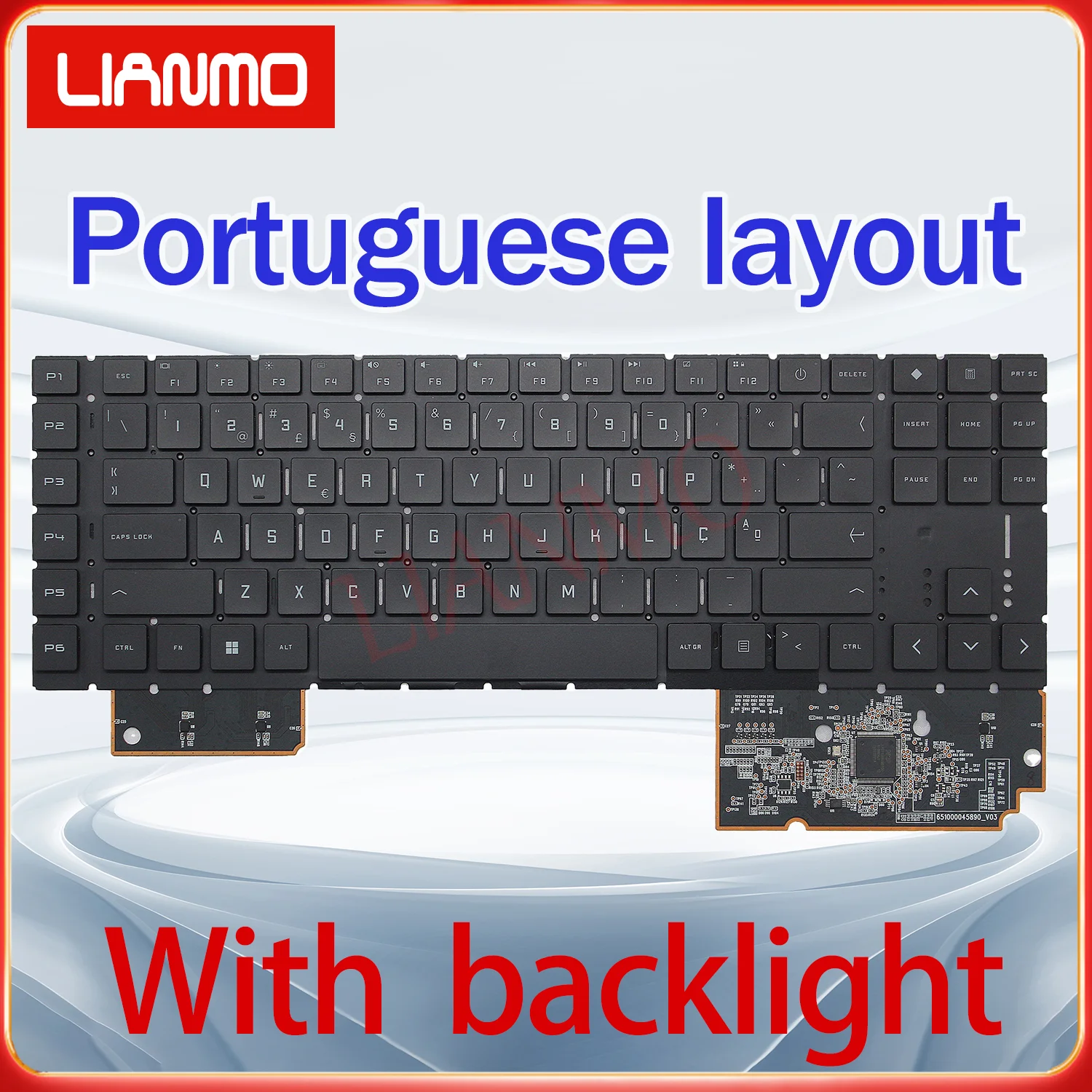 Portuguese/Russian/Slovenia/Turkish/Ukrainian/US layout for HP 17-CK1001/1002 17-CM Omen 7/8 PLUS TPN-Q266 backlight keyboard