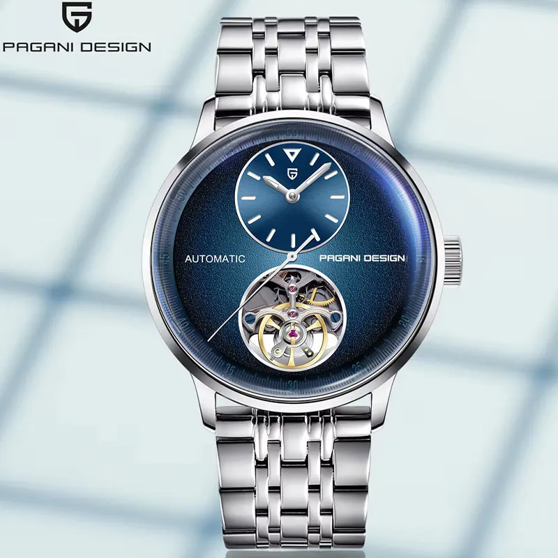

PAGANI DESIGN New Men Automatic Watches Top Brand 42mm Tourbillon Mechanical Wristwatch Sapphire Glass 100M Waterproof Men Watch