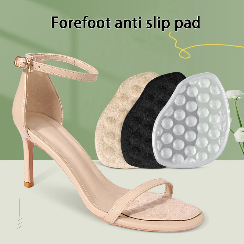 Silicone forefoot pad Pellet massage soft half cushion Foot care products Sandals high heels anti-slip foot cushion 2pcs/4pcs