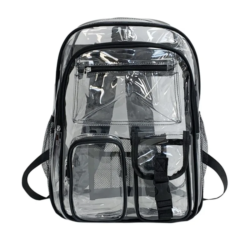 Y2K Itabag Korean Transparent Backpacks PVC Bag Double Layer Multi Pocket Student Transparent High Capacity Backpacks Itabag New