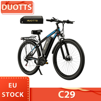 DUOTTS C29 Electric Bike 750W Motor 29 inch Tire Dual 48V 15Ah Battery 50km/h Max Speed Electric Mountain Bike with Rear Rack