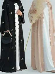 女性の刺embroideryカーディガン,アバヤ,イード,イスラム教徒,ラマダン,モロッコ,ドバイ,ジャラビア,カフタン,アラブ,ロングドレス,2025