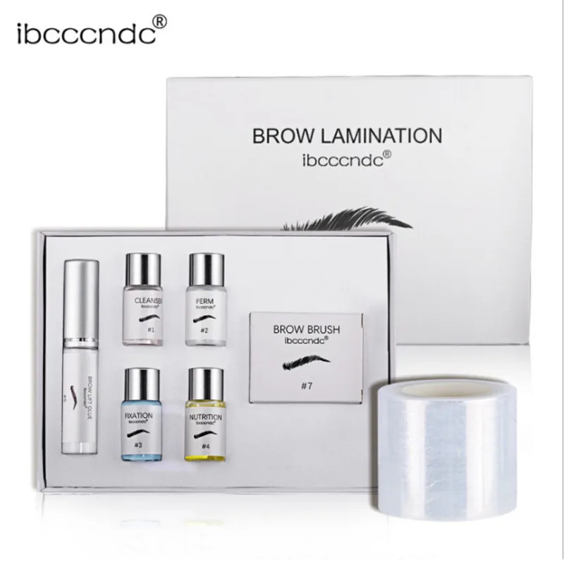 Eyebrow Set Brown Lamination Kit Eyebrow Setting Agent Eyebrow Ironing Agent Fixing Agent  Make-up For Women Cosmetics