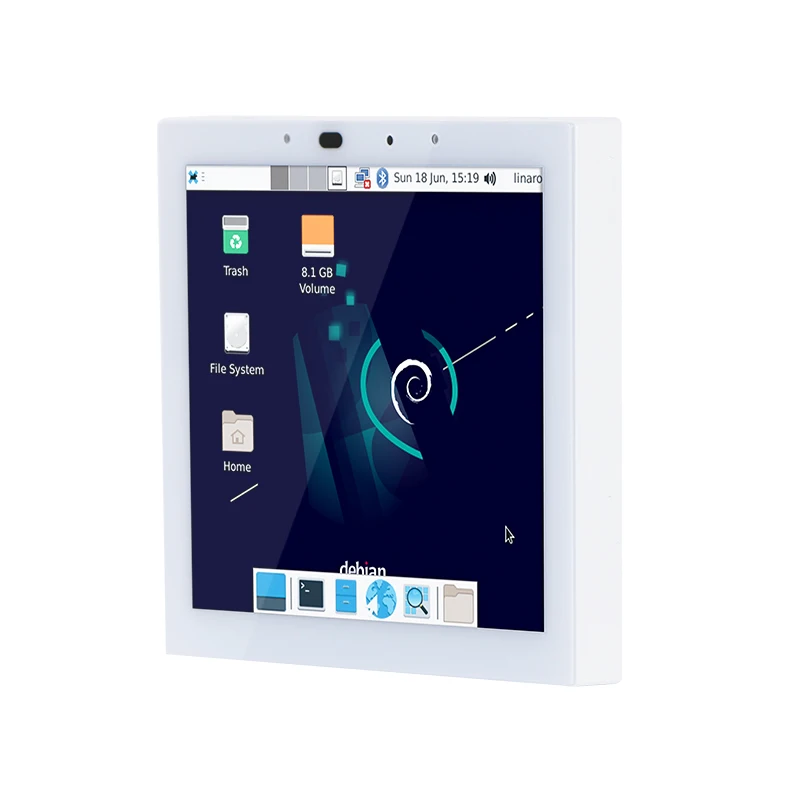 YC-SM41P 4-Inch Linux Debian Tablet PC 32GB Touch Screen Panel Android Operating System IPS Display RJ45 POE WiFi for House Use