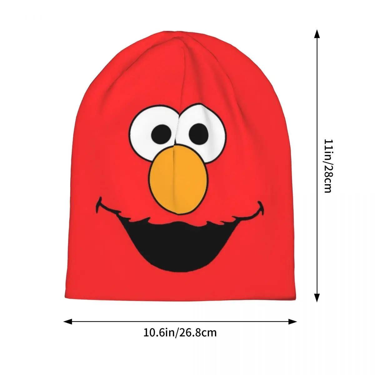 Cartoon Elmo Anime Bonnet Hats Fashion Ski Sesame Street SesameStreet Skullies Beanies Hat Men's Women's Warm Dual-use Caps