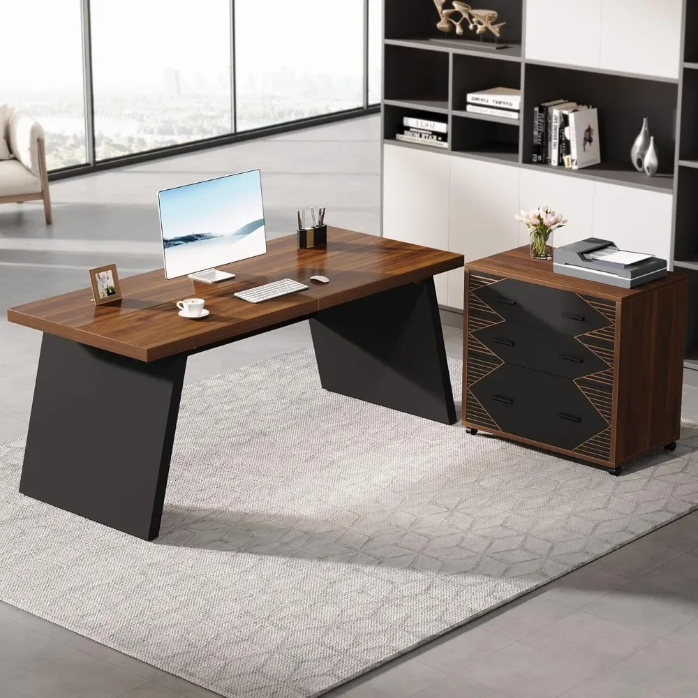 L-Shaped Executive Desk, 62