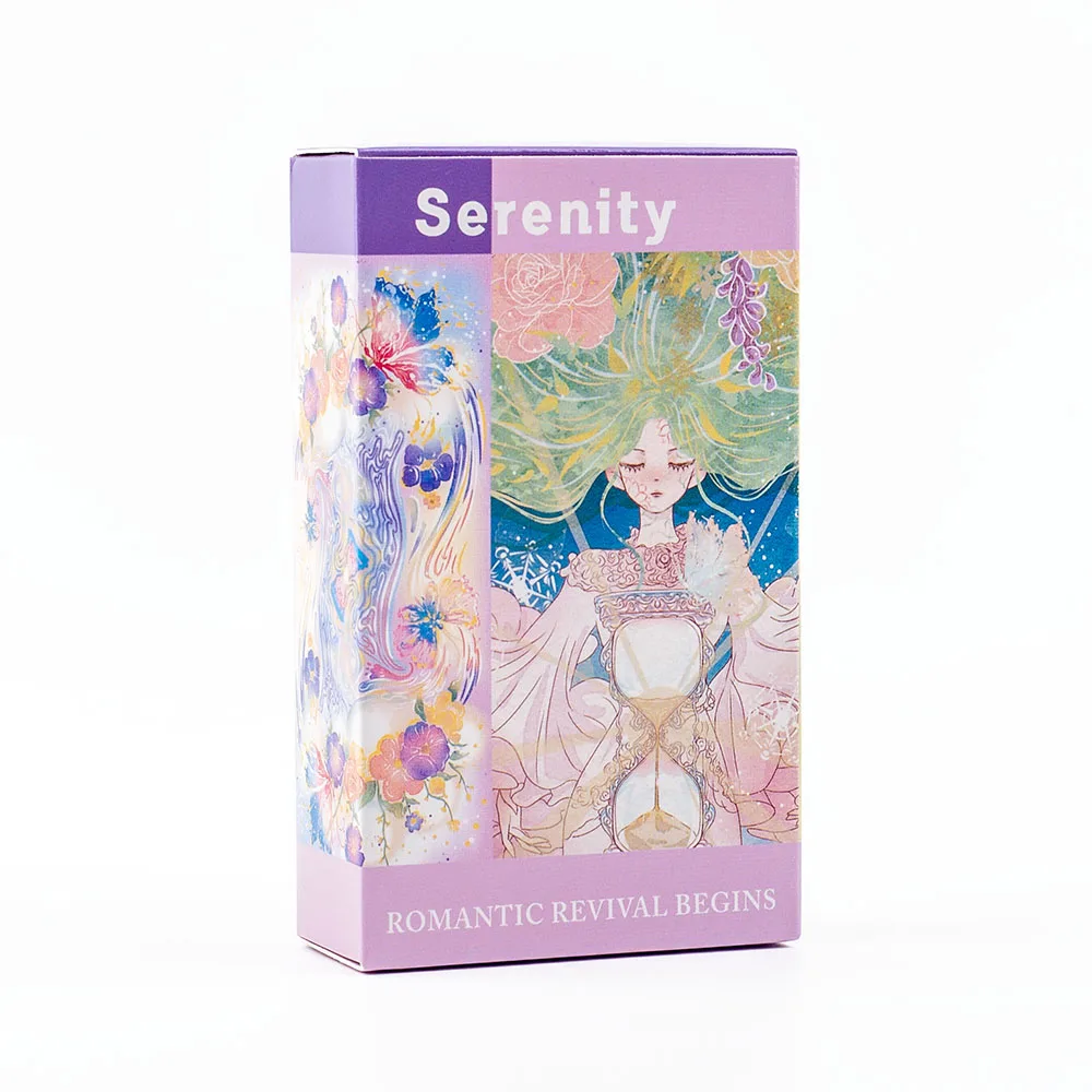 80 Stück Serenity ROMANTIC REVIVAL Tarotkarten – Fate Divination Party Brettspiel für Partys Präzision 10,3 x 6 cm