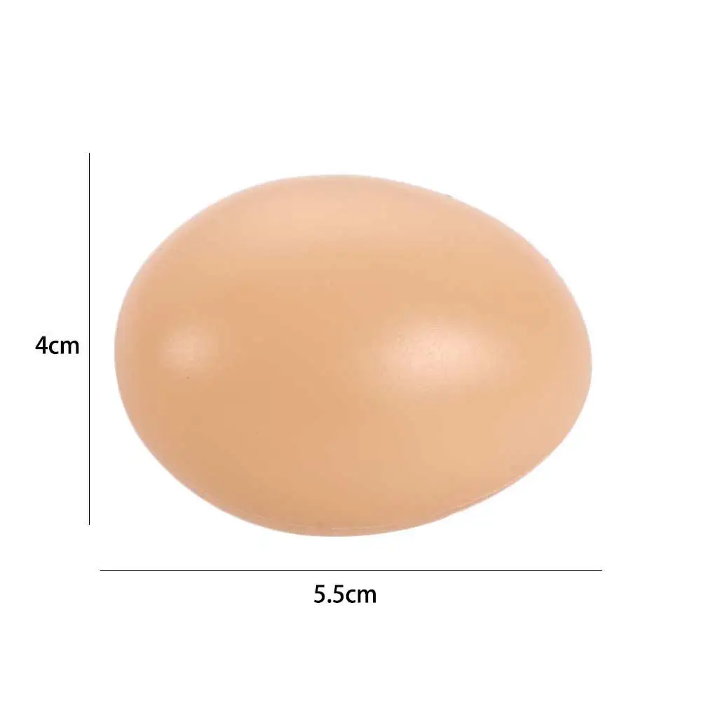 10pcs/set  Egg Hen Poultry Breeding Simulation Fake Plastic Artificial Eggs DIY Painting Easter Egg Educational Toy