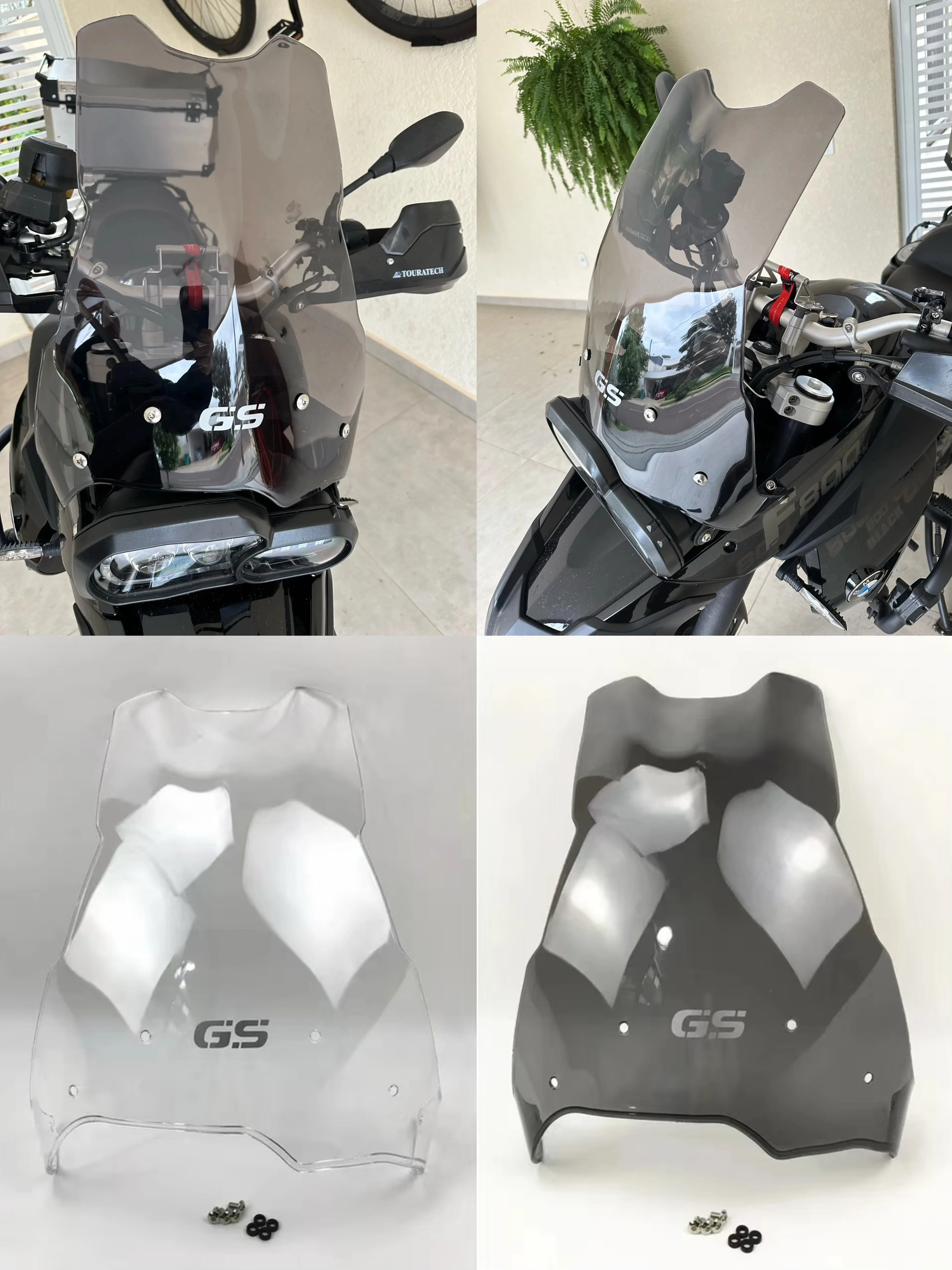 For BMW F800GS F700GS F650GS F650 F700 F800 GS 2008-2017 17 16 15 14 13 12 11 10 09  NEW Windshield Double Bubble