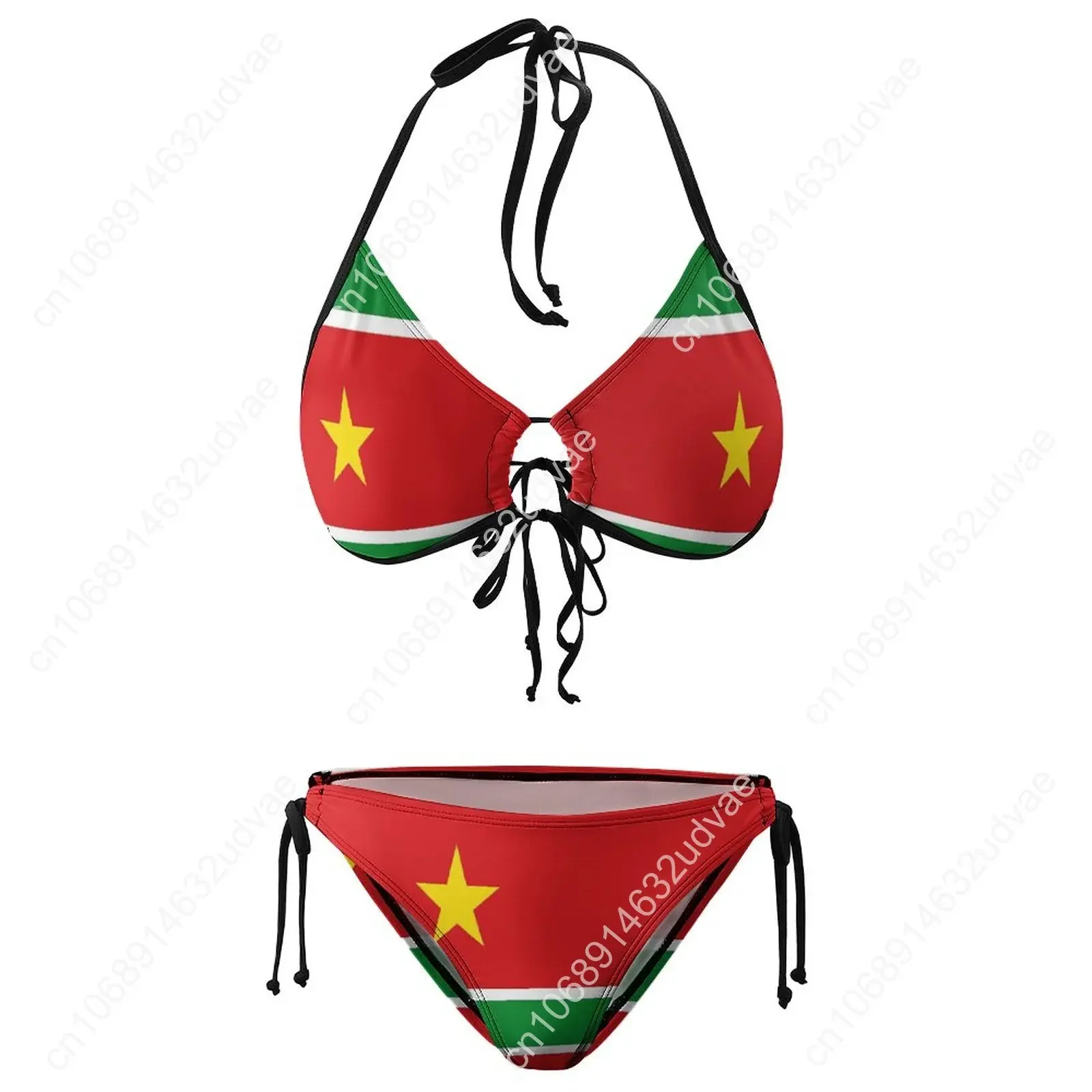 Flag of Guadeloupe Bikini Top Quality Sexy Women's Bikinis Humor Graphic Party Vintage Swimsuit