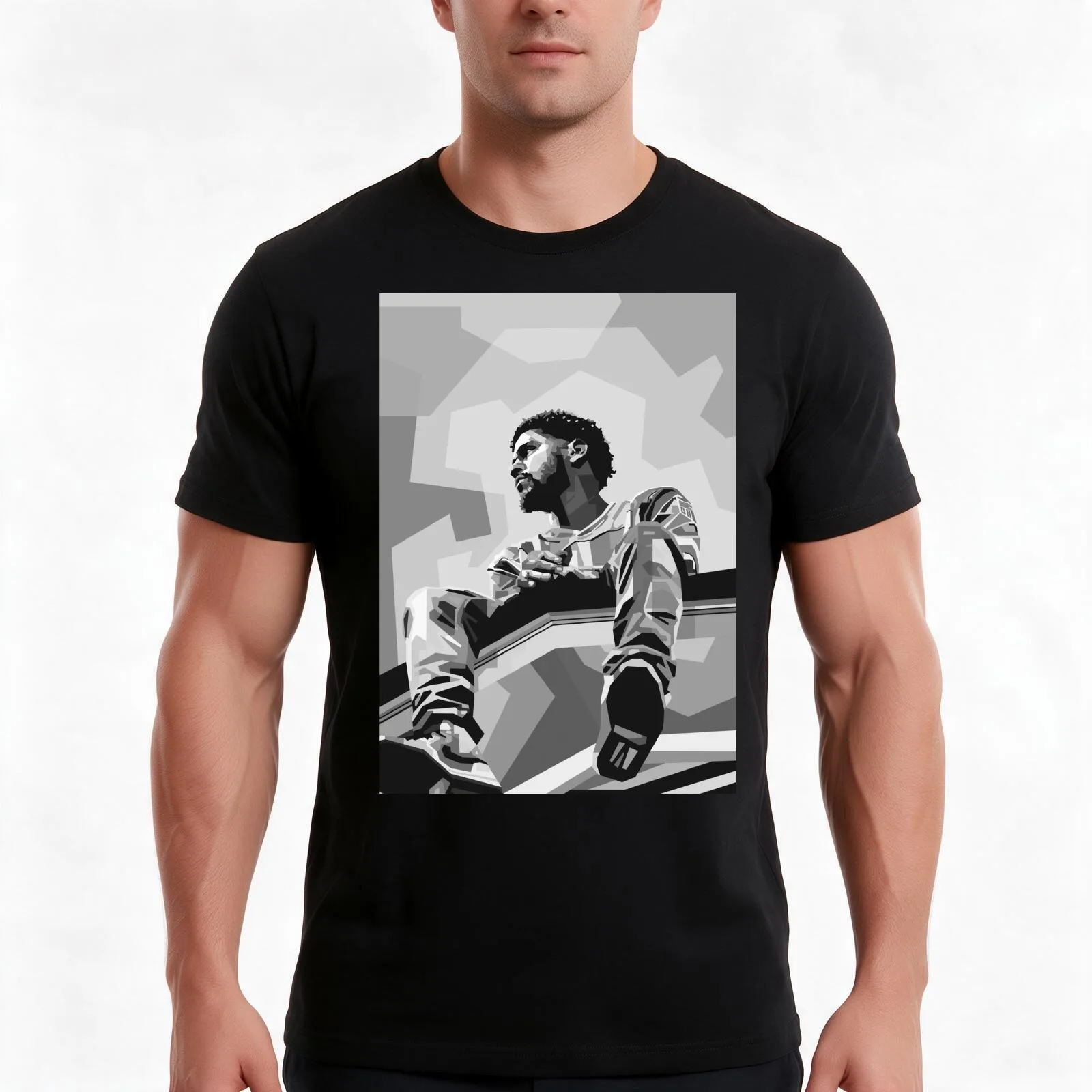 J Cole T-Shirt, Summer Casual Cotton Tee, Oversized Streetwear Tops, Vintage Graphic Print, Loose Fit Short Sleeve, 100% Cotton