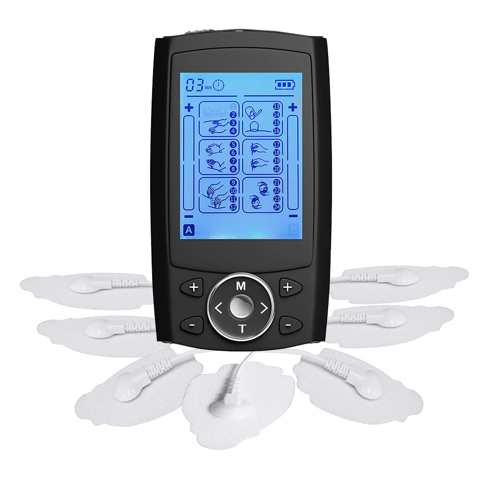 

Tens Uint Muscle Stimulator Electric EMS Acupuncture Body Massage Digital Therapy Machine 2 Output Channel Physiotherapy Device