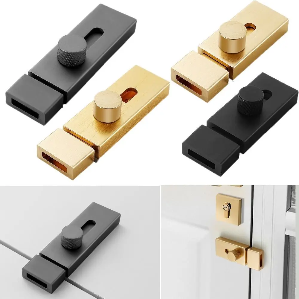 Aluminum Alloy Door Buckle Hasp Door Window Latch Anti-theft Sliding Door Hasp Lock Practical Security Tools Home Hardware