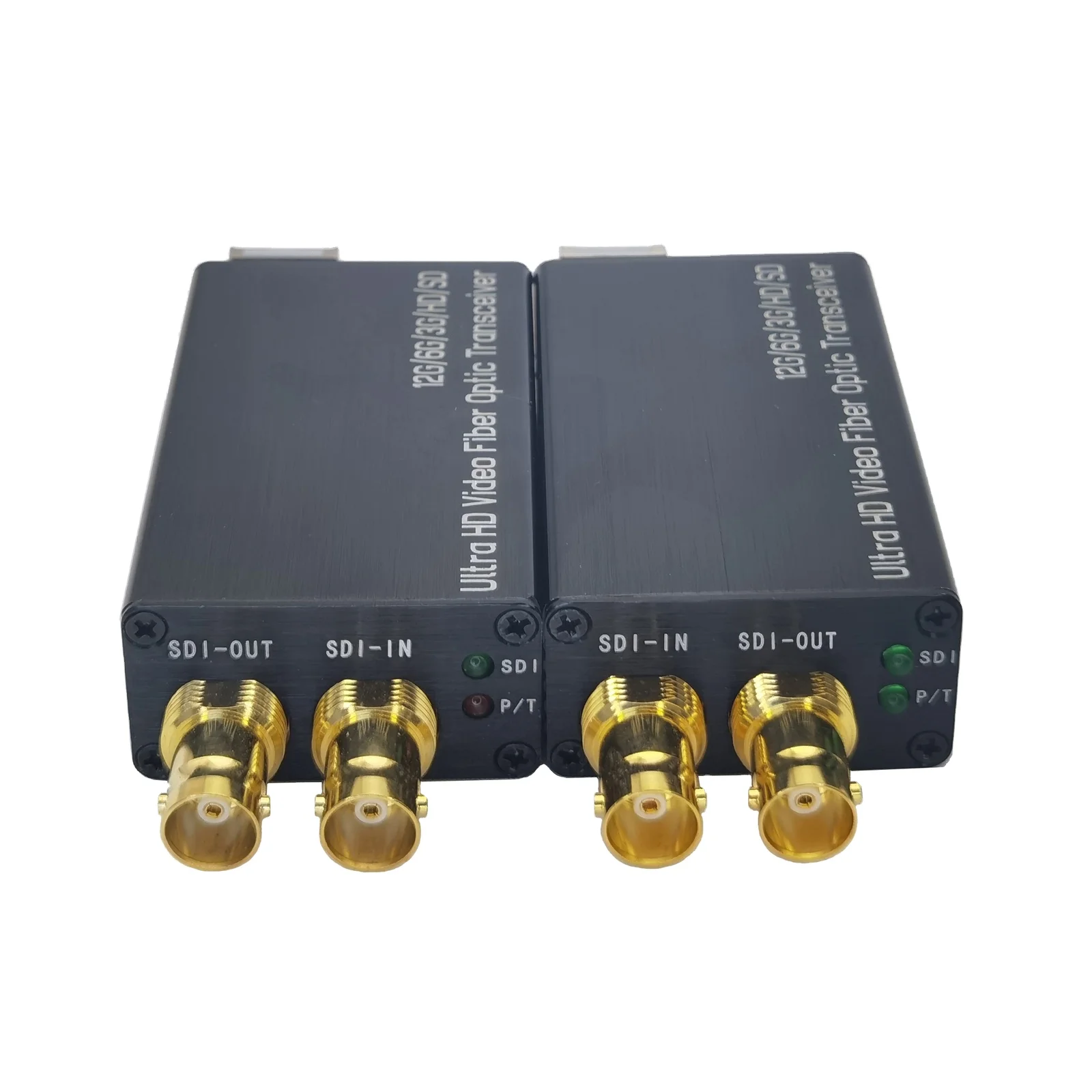 BIDI 12G SDI-Glasfaserkonverter mit 1-Kanal-Vorwärts-Singlemode-SDI-zu-Glasfaserkonverter 12g 6g 3g CCTV SDI-Video zu Glasfaser