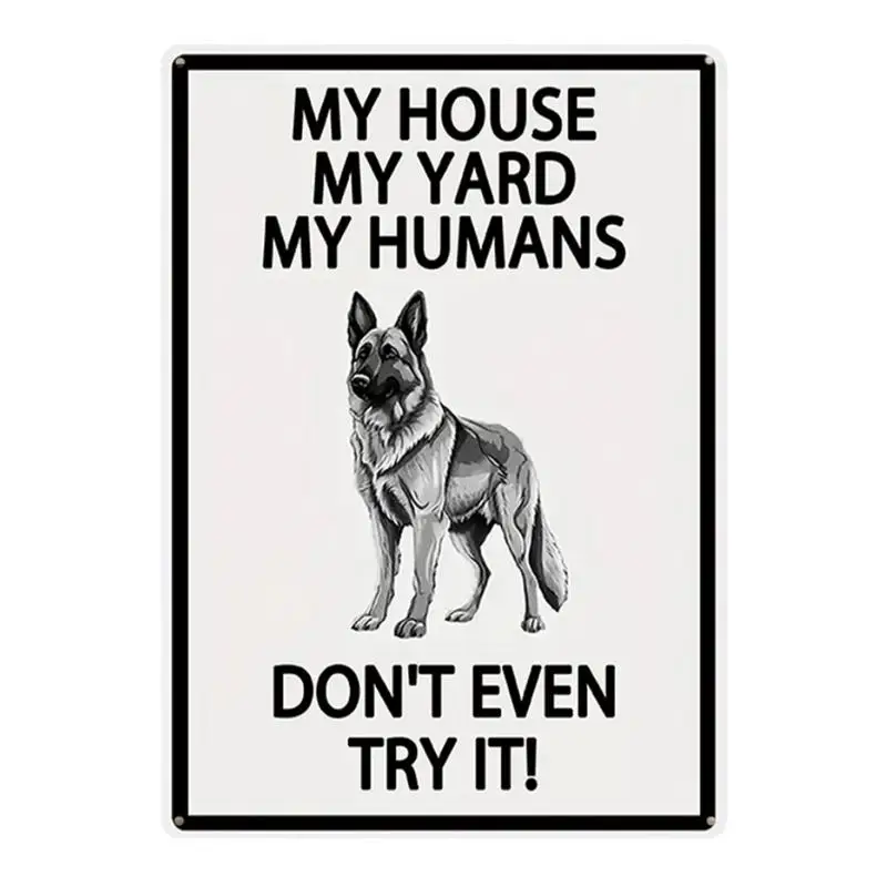 

Funny Crazy Dogs Live Here Do Not Knock Moderate Thickness Sturdy Dog Sign Home Decor Yard Warning Wooden Sign Multi-purpose