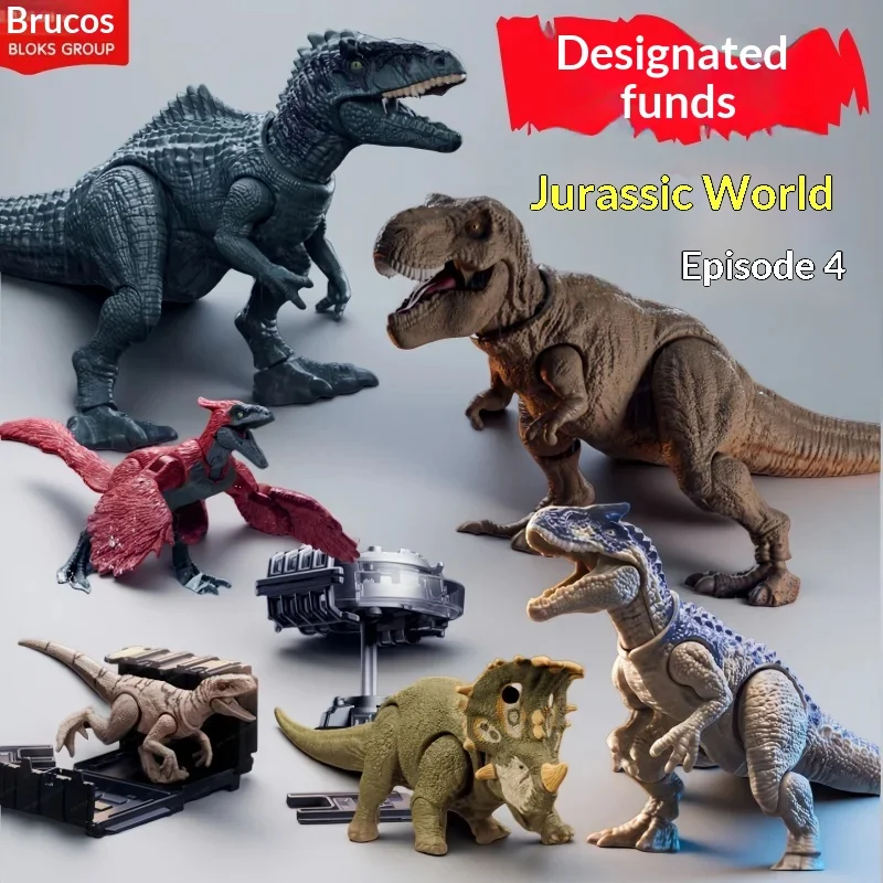 Blokees Dinosaur Toy Jurassic Tyrannosaurus Velociraptor Action Figure Collection Model Desktop Decoration For Hobbyist