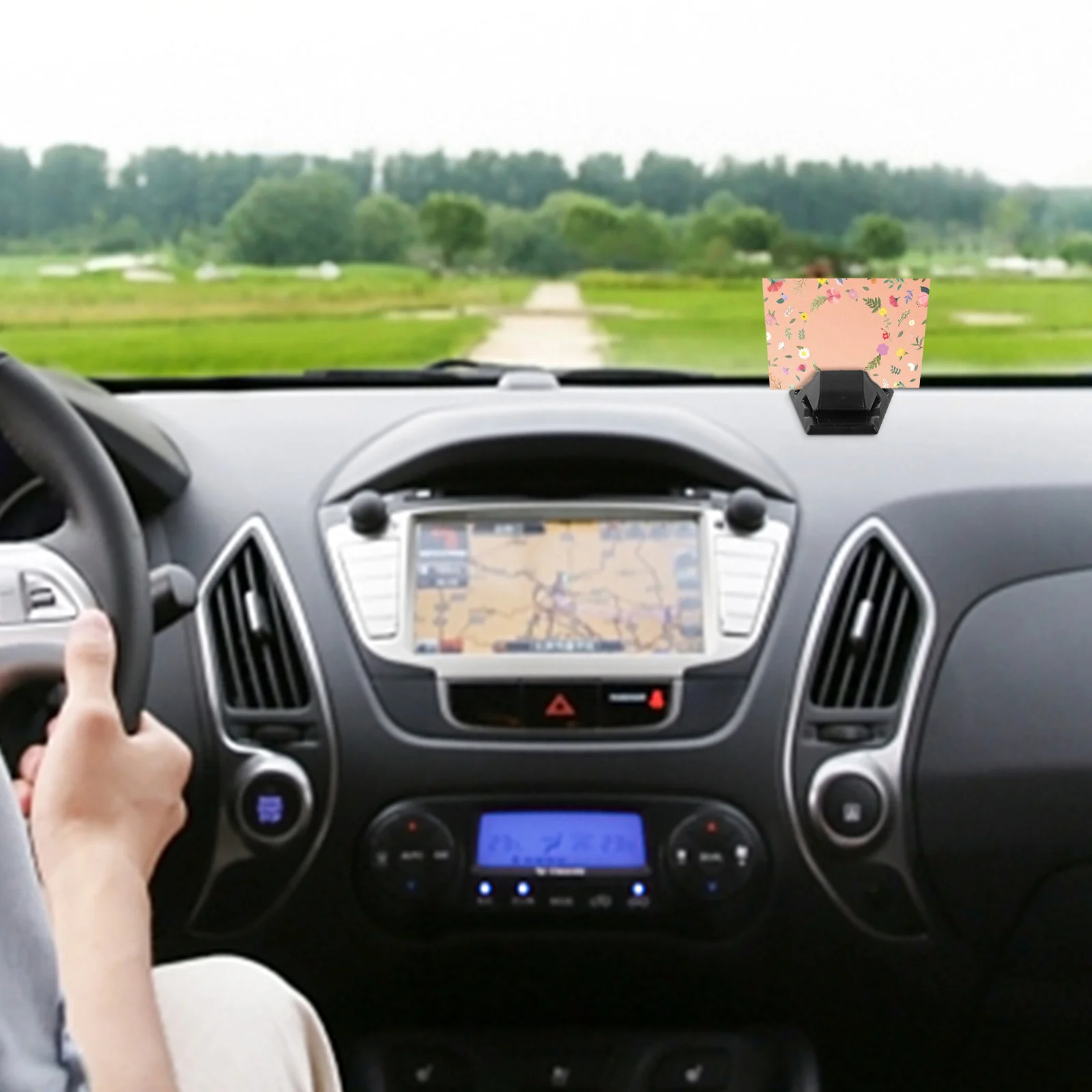 

2pcs Car Card Holder Clip ABS Durable Easy Install Suitable Models Parking Notepad Holder Car Accessories