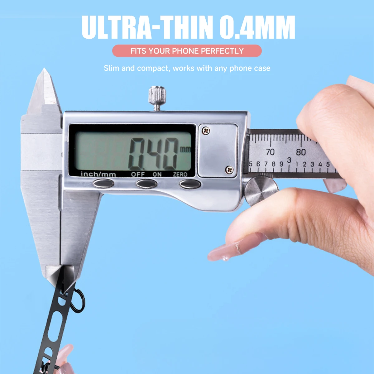 Lanière de téléphone portable en acier inoxydable, 1 pièce, Clip de suspension latérale, Double boucle, sangles de téléphone, joint, pièce de connexion en métal