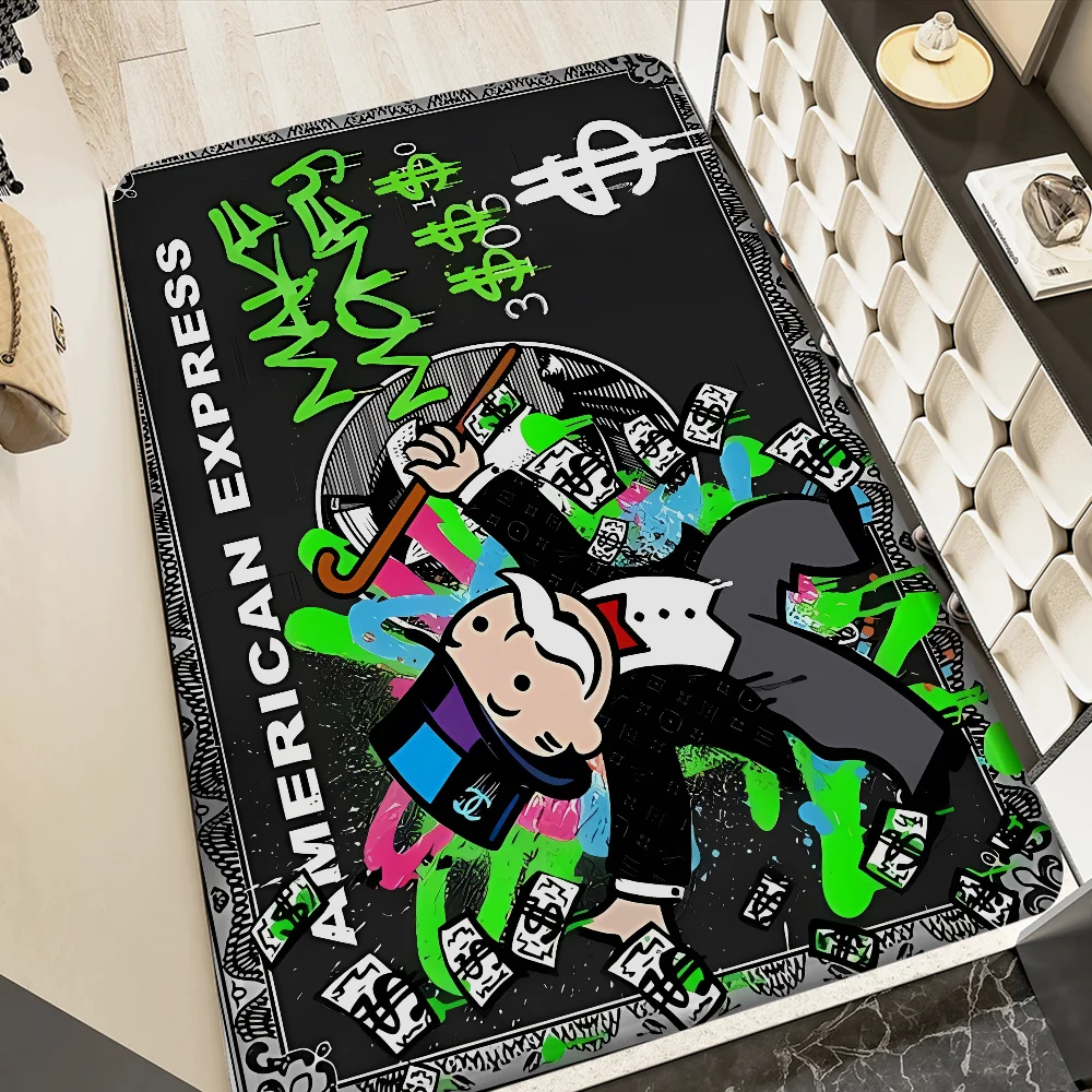 Game Dollar Monopoly Cartoon Money Entrance Door Mat Nordic Style Home Doormat Bathroom-Toilet Mats Bedroom Hotel Decor Mat