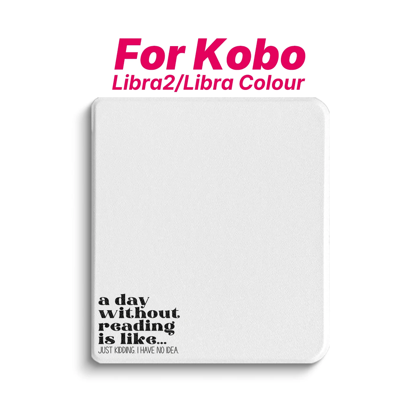 Murmole English Quotes Magnetic Case suit for Kobo Libra Colour Libra2 7 Inch Smart Sleep Stand Soft Shell Slim Folio Cover