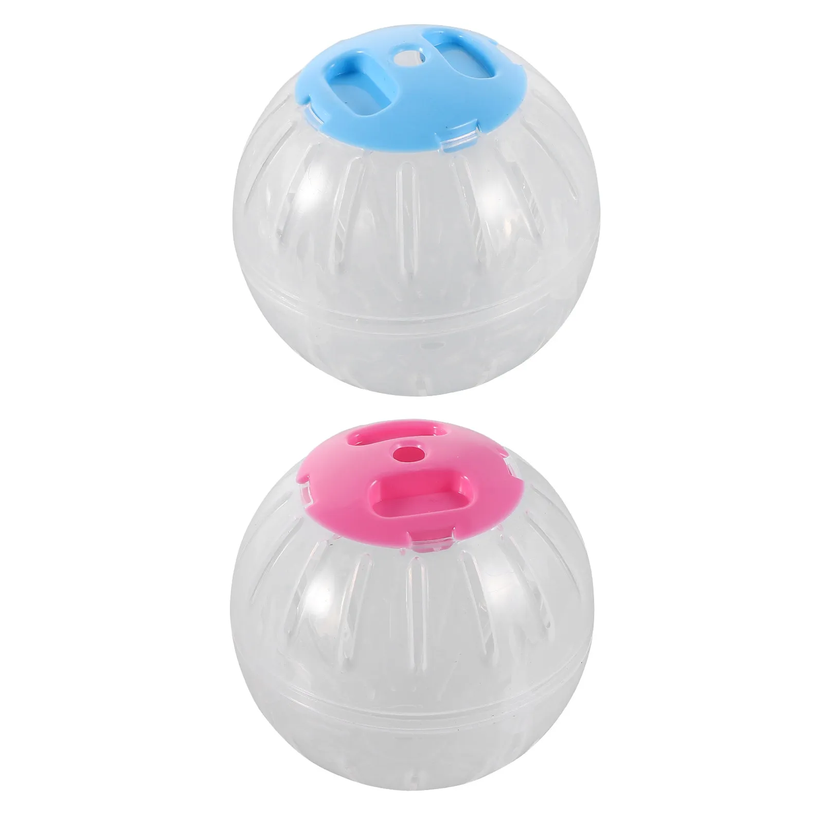2Pcs Transparent Pet Exercise Wheel for Hamster Rat Chinchilla Use Safe Observation Design Small Animal Running