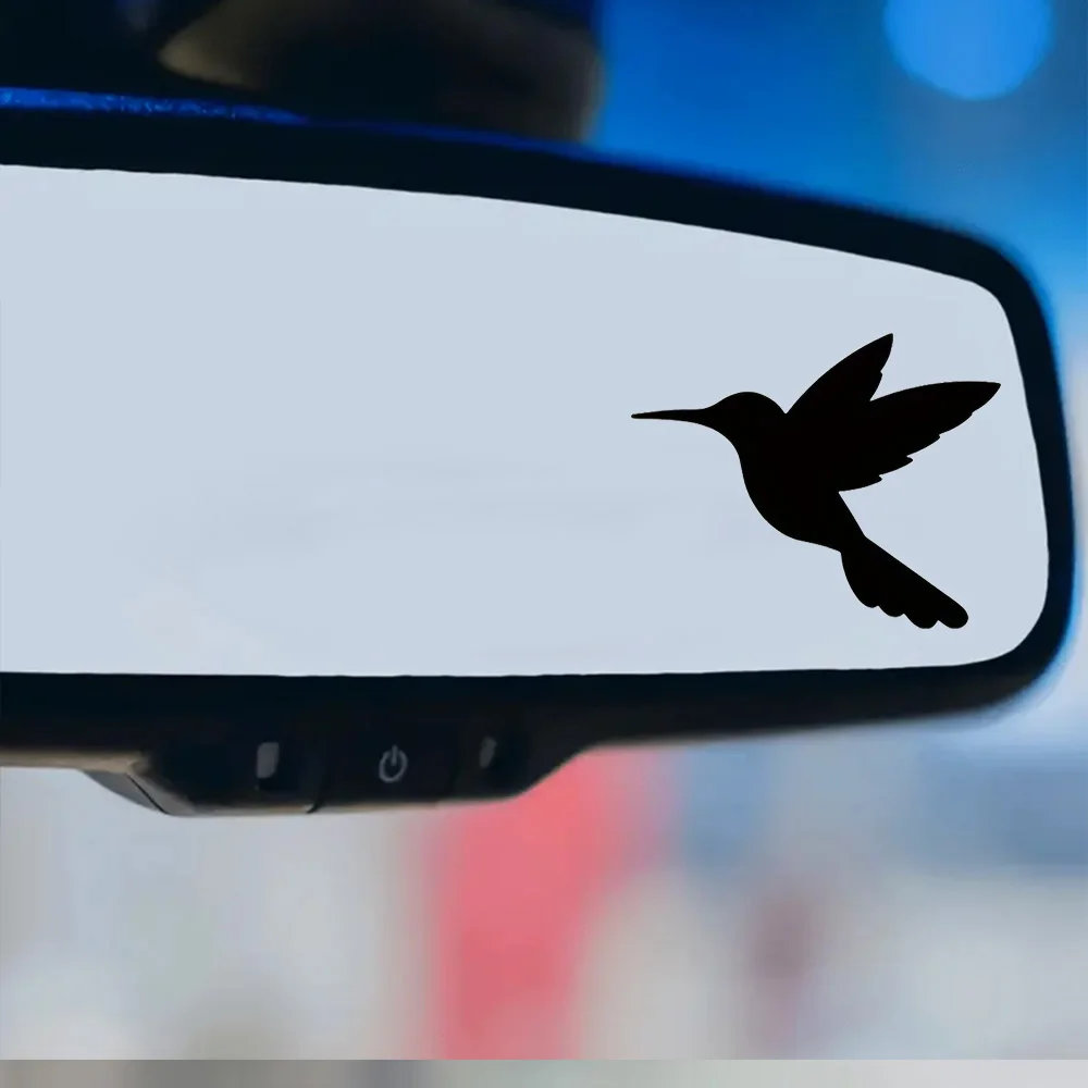 

2 упаковки виниловых наклеек на зеркало заднего вида с колибри, прочная атмосферостойкая самоклеящаяся наклейка 4x3 см или пластиковое стекло, металл