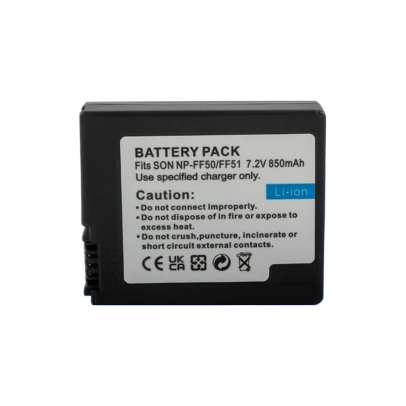 Brand New Replacement Camera Lithium Battery 7.2V 850mAh NP-FF50 for Sony IP210E IP220E DCR-HC1000 DCR-HC1000E