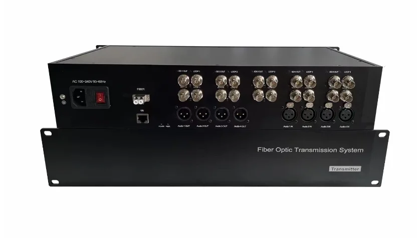 Ethernet/Audio/Video 3G SDI To Fiber Optic Extender