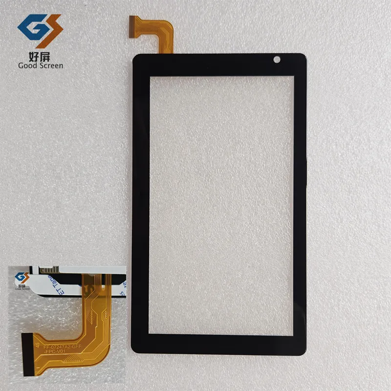 

7Inch Black For FF-07247A2-GFF-FPC-V01 Tablet PC Capacitive Touch Screen Digitizer Sensor External Glass Panel