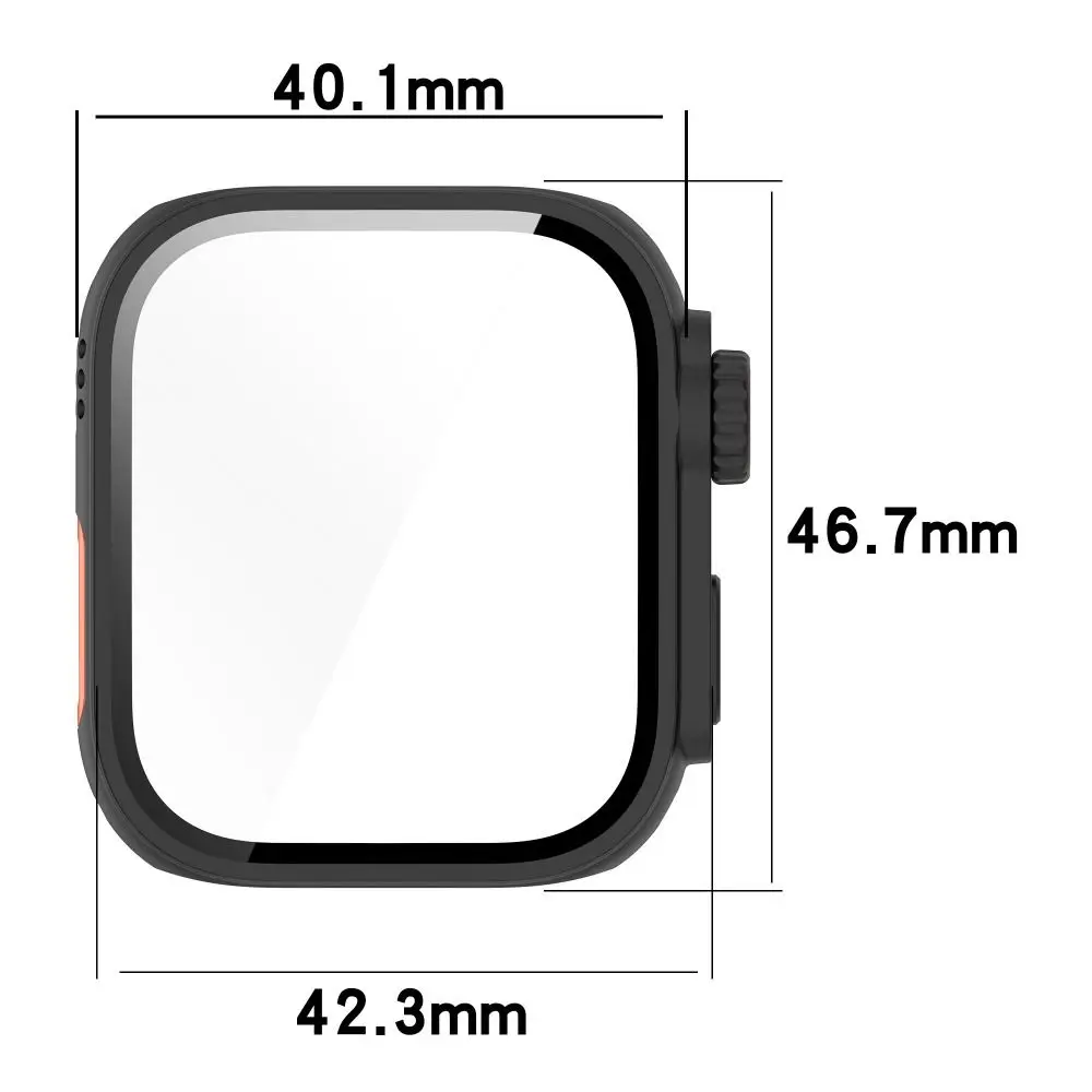 Atualização de aparência ultra2 mudança para ultra2 caso relógio inteligente pc temperado capa protetora acessórios para huawei relógio ajuste 3