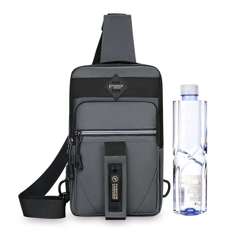 High Quality Men's Crossbody Bag Fashion Casual Waist Packs Male Chest Handbag Bolsa 6
