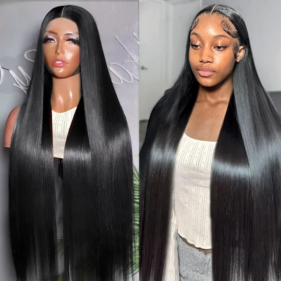 Rosabeauty 250 Density 13x6 Straight Lace Front Wig Human Hair 13X4 Frontal 5X5 Glueless Ready to Wear Wigs For Women