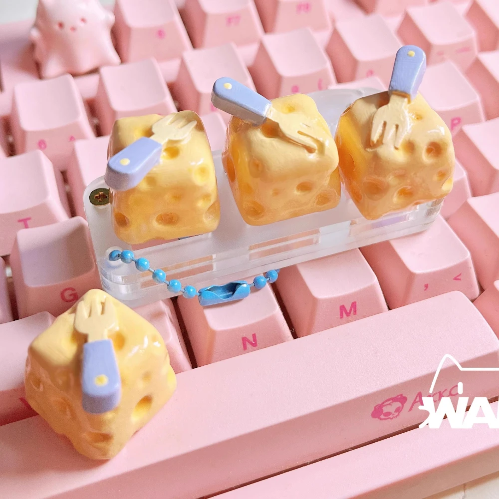 

Key Cap Mechanical Keyboard Cheese Cheesecake Customization Cute Keycap Keyboard Keycap Cross Axis Gaming Accessories Accessory