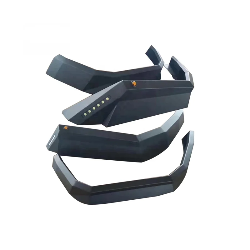 

Dream Garage Front And Rear Fender Flares Aluminum Fender Flares With Lights For Wrangler JL 2018+