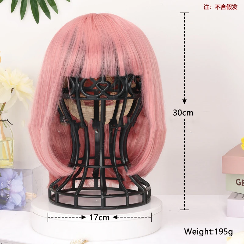 Quality Stand 3 Color Lantern Shape Plastic Wig Stand Hat Cap Holder Foldable Multi-Purpose Wig Head Stand Wig Accessories