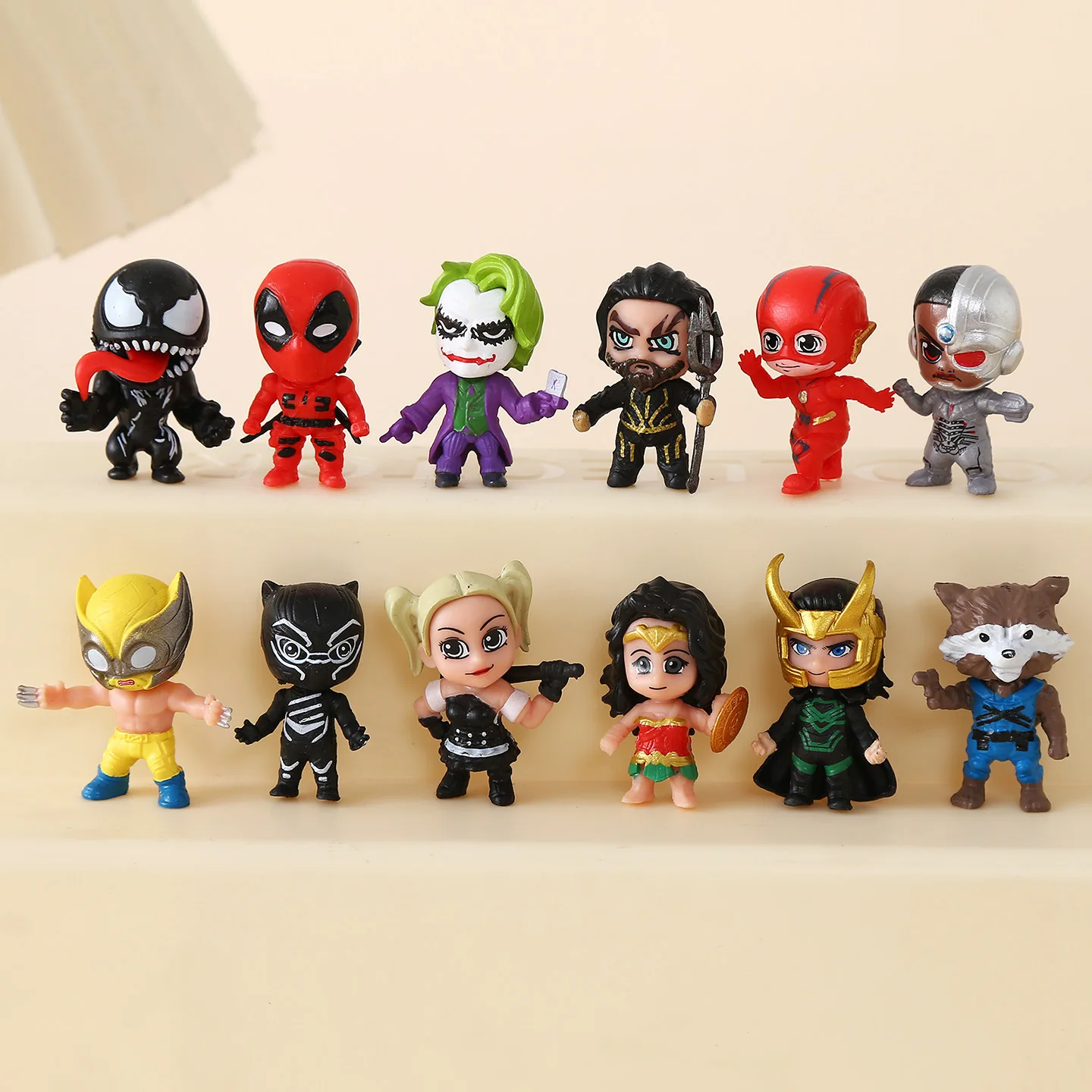 

New Cartoon Anime Doll Model Clown Venom DIY Micro Landscape Decoration Small Ornament