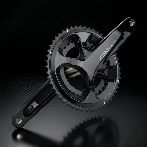 RIRO RACER R9 Road Bike Crankset Hollowtech Integrated Design 170mm 110BCD 34-50T/39-53T Double Chainrings for Superior Stiffne