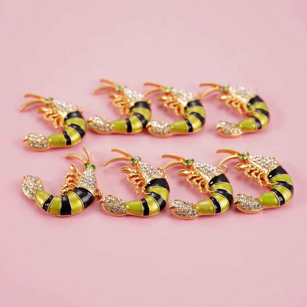 8 Pieces Lobster Pendant DIY Bracelet Necklace Jewelry Accessories Elegant Marine Life Charm Gift Anywhere