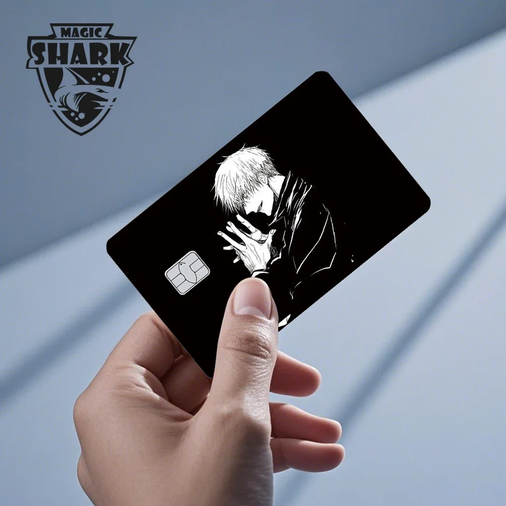 魔法のサメ-ダークマジシャンアニメピッグシャークステッカー、色あせない小さな大きなチップ、クレジットカード用のスキンカバー、素晴らしいオファー